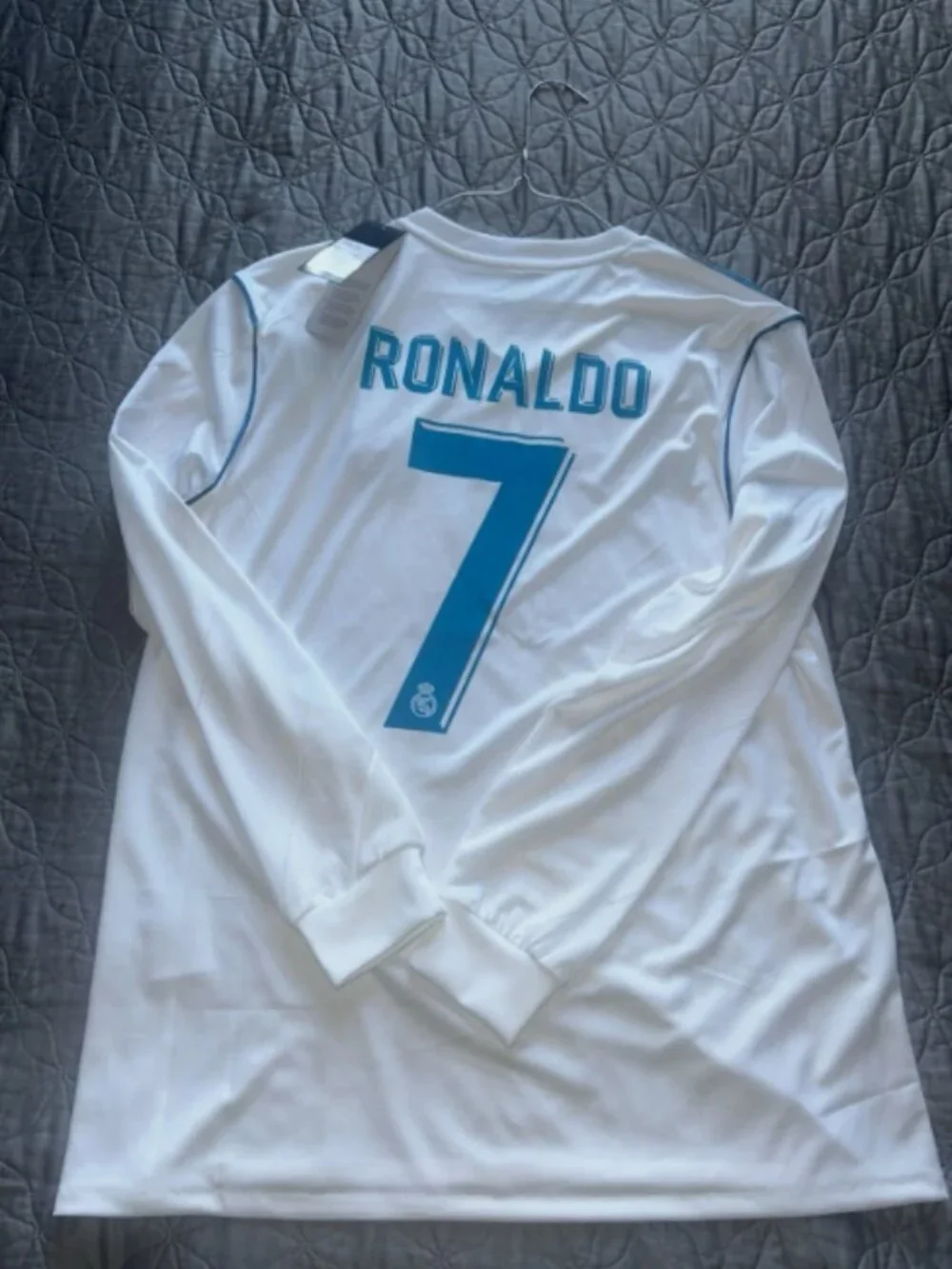 Cristiano Ronaldo #7 Real Madrid 2017/18 UCL Final Kiev Long Sleeve